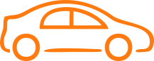 automotive car icon orange