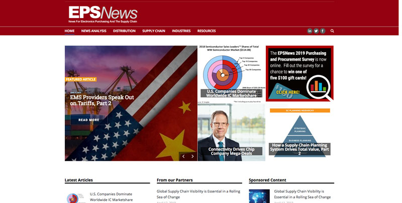 EPS News Website supply chain and retail news and resources