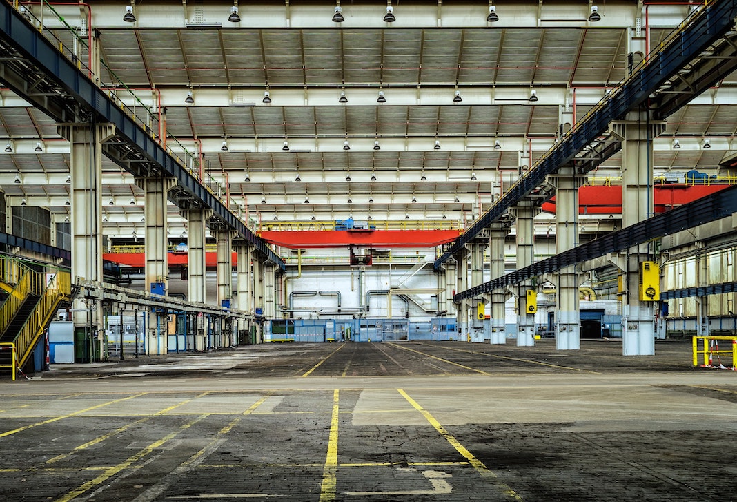 large empty warehouse building